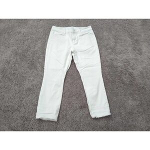J. Jill‎ Jeans Womens 4 White Denim Low Rise Authentic Fit Cropped Casual